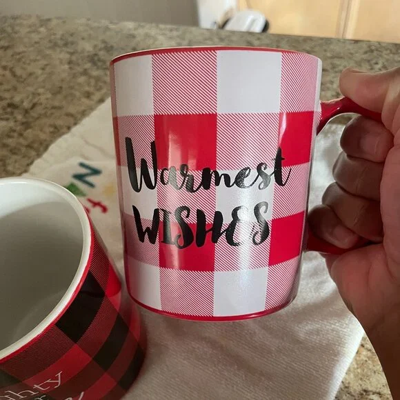 Holiday / Christmas Mugs - Set of 2 - His and Hers large Cocoa or Coffee Mugs! - Picture 7 of 7